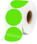 2 Inch Light Green Circle Stickers 500 Pcs,Permanent Color Coding Dots for Office,Home Organization, File Classification,Multipurpose Labels