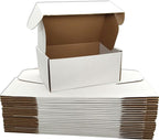 Small White Shipping Boxes for Small Business Pack of 25-9x6x3 inches Cardboard Corrugated Mailer Boxes for Shipping Packaging Craft Gifts Giving Products
