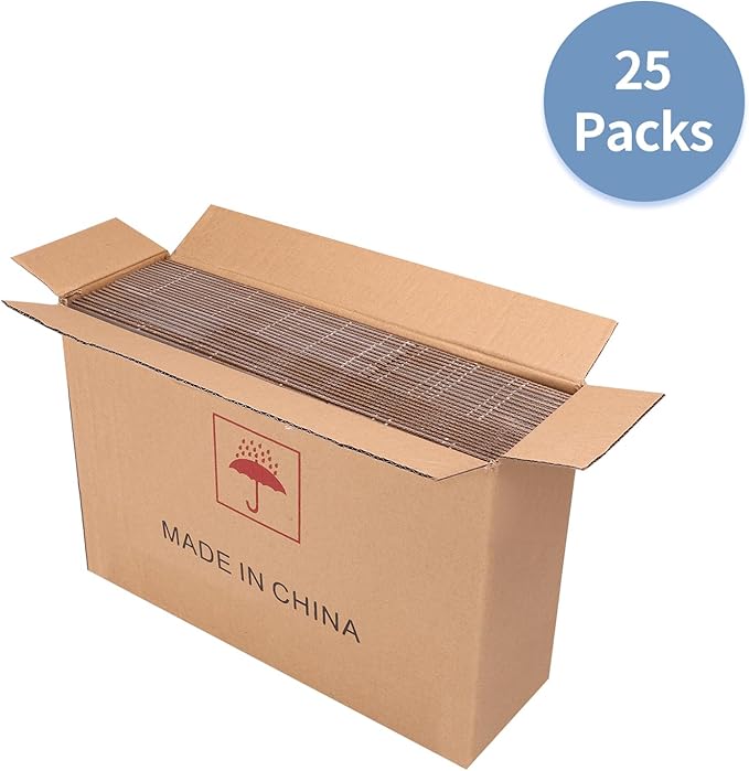 Hoikwo 10x5x5 Shipping Boxes Set of 25, White Corrugated Cardboard Box for Small Business for Packaging Mailing