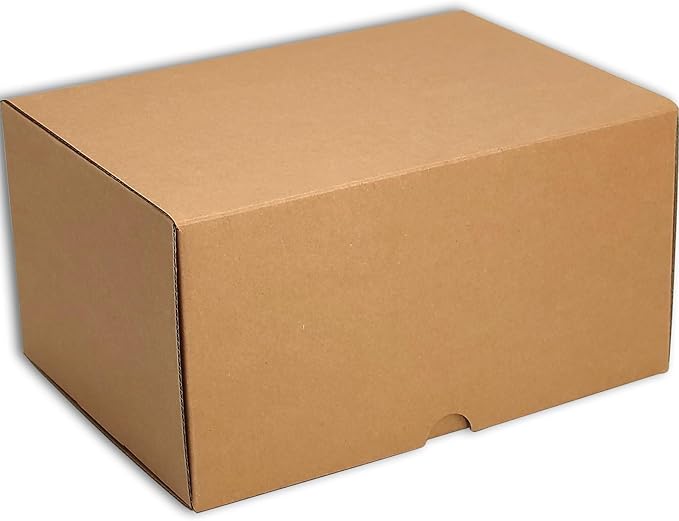 10x7x5 inches Small Shipping Boxes Set of 20 - Brown Mailer Corrugated Cardboard Boxes for Shipping Packaging Mailing Products