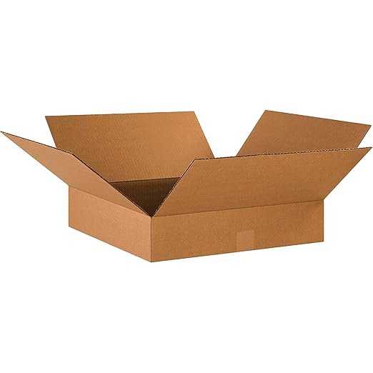 TAPE LOGIC 18 x 18 x 4 Corrugated Cardboard Boxes, Flat 18"L x 18"W x 4"H, Pack of 25 | Shipping, Packaging, Moving, Storage Box for Home or Business, Strong Wholesale Bulk Boxes
