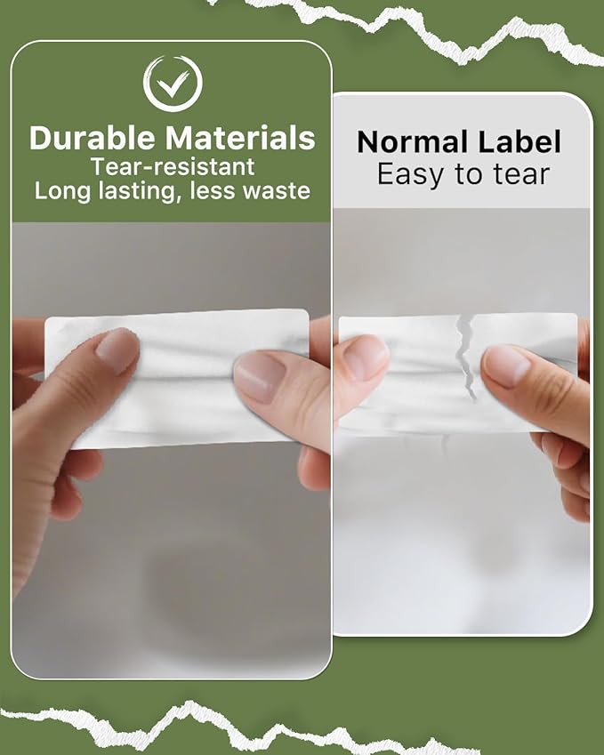 iEager 2x1 Inch Thermal Labels, White Rectangle Thermal Printer Stickers, Durable Shipping Label Printer Sticker for Barcode, Name, Address, 1000 Labels/Roll