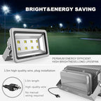 400W LED Flood Light Outdoor,2400W Equivalent 40000LM 6000K Daylight White Super Bright FloodLight with Plug,85-285V IP66 Waterproof Commercial Lighting for Fields,Counts,Arena,Stadium