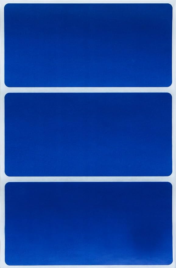 4" x 2" Blank Stickers to Write On Name Tags Color-Coding Labels for Moving, and Storage Boxes, 324 Labels (Blue) by Royal Green