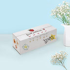 25 Pack Small Shipping Boxes 12x4x4 Inches, White Corrugated Cardboard Box for Shipping, Packing, Business, DIY