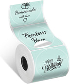 Phomemo Circle Labels for M110/M110S/M120/M200/M220 Label Maker, 1.96" x 1.96"（50x50 mm） Round Thermal Label for Barcode Labels, DIY Logo Design,Green