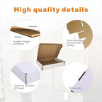 50 Pack 6x4x1'' Small Shipping Boxes, Corrugated Cardboard Mailers for Business, White (CM641)