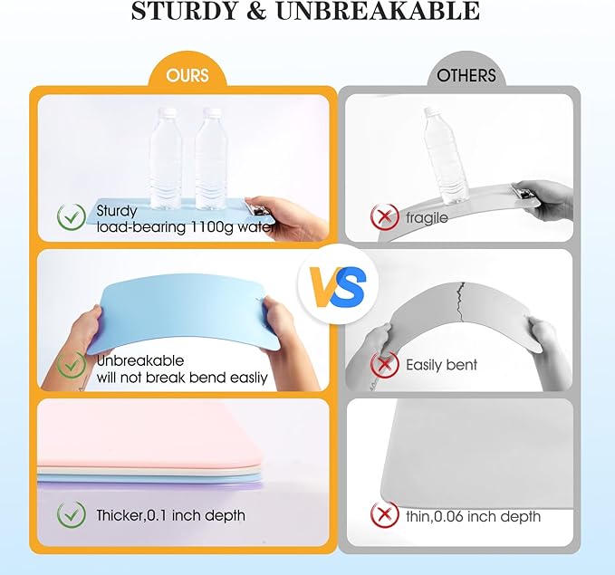Clipboard with Pen Holder,Standard Letter Size A4,Thickened Clip Boards 8.5x11,Cute Clipboards for Women Kids Students,Nurses,School Office Home Supplies,Light Blue