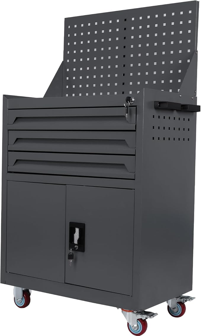 Rolling Tool Chest with Drawers Tool Storage Cabinet Auto Repair Tool Cart for Workshop Warehouse Garage