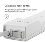 Belkin 6-Outlet Surge Protector Power Strip, UL-listed w/ 6 AC Outlets & 10ft/3M Cord, Overload and Overvoltage Protection for Personal Electronics, Small Appliances, & More - 720 Joules of Protection
