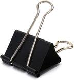 Extra Large Binder Clips 2.4 Inch, 30 Pack Upgrade Big Clips Paper Clamps for Office and Home Supplies