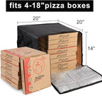 musbus Pizza Carrier Insulated Bags Large for Deliveries, Insulated Pizza Carrier Delivery Bag 20 x 20 inch inches Food Bag for Personal and Professional Use (Black), Black, 20W x 20D x 14H, Modern