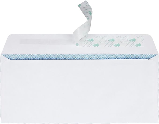 Quality Park, #10 Window Envelopes, Redi-Strip, White, 500 per box (69222), #10(4-1/8" x 9-1/2") (Pack of 4)