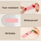 3 × 1 Inches Pink Rectangle Color Coding Labels 1000 PCS, Self-Adhesive Writable Waterproof Vinyl Blank Sticker Roll for Office Home School Business