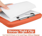 SFLHHDM Plastic Clipboard with Storage, High Capacity Clip Boards 8.5x11 with Storage, Heavy Duty Nursing Clipboards Folder, Cute Clipboard, Letter A4 Size Clipboards with Storage for Teachers, Nurse