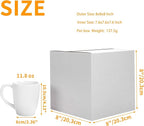 PETAFLOP 8x8x8 Shipping Boxes Set of 25, Small White Cardboard Mailer Box for Packing, Mailing, Business