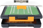 Dexas Clearview Clipcase Dry Erase clipboard, 13.75 x 9.5 Inch, Orange. See papers clearly outdoors, stay organized and dry. Ideal for coaching, teaching, homeschooling, art, trades, and medical pros.