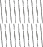 PATIKIL 20 Pcs Loose-Leaf Paper Binding Clamps, Black Plastic Paper Organizers Notebook Fasteners Reusable Prong Binder Clip for Home Office File Report Chart Documents
