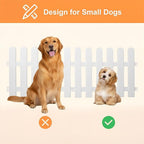 Short Dog Gate 19.7 x 78.7 Inch Adjustable Puppy Gate Indoor Folding Pet Door Small Dog Fence Freestanding Pet Barrier for Doorways Stairs Hallways