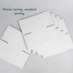 4x4x4 Inches Shipping Boxes Set of 40, White Corrugated Cardboard Box Literature Mailer for Packing Small Business