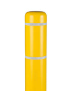 BollardGard 7" x 52" Bollard Cover Yellow - Innoplast (Yellow White Tape)