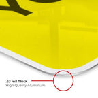 Custom Caution Sign, OSHA Sign, 18x24 Inches, Rust Free .063 Aluminum, Fade Resistant, Indoor/Outdoor Use, Made in USA