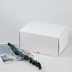 10x7x5 Inches Shipping Boxes Set of 20, White Corrugated Cardboard Box Literature Mailer for Packing Small Business
