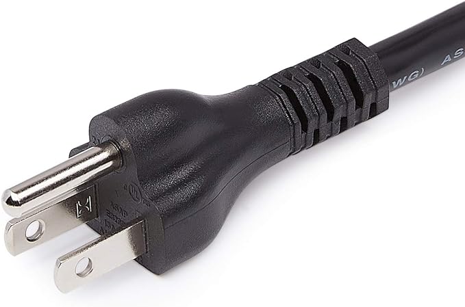 Amazon Basics Extension Cord, 13 Amps, 125V, 15 Foot, Black - Pack of 2