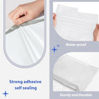 Fuxury 25 Pcs Poly Mailers 17.7 x 22", XL Shipping Bags for Clothing, Strong Adhesive Shipping Mailing Envelopes,Large Self-Sealing Polymailer for Small Business White #10