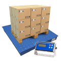 PEC Tools FS Series Professional Grade Steel Floor Scale - Heavy-Duty Pallet Scale and Shipping Scale for Industrial Use -10000x1lb - 48 x 72