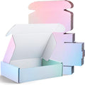 Spakon 50 Packs Shipping Boxes Cardboard Corrugated Mailer Packaging Boxes for Small Business Cute Small Box Cardboard Carton Box Mailers for Packaging Product(Candy Color,9 x 6 x 2.36 Inches)