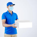 Calenzana 10x6x4 Shipping Boxes Set of 25, White Corrugated Cardboard Box for Mailing Small Business Packing Gifts