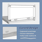 3-Piece Bed Rail for Toddlers with Headboard Rod, Adjustable Baby Bed Rail Guard (78.7 * 78.7 * 74.8 Inch-King Size)