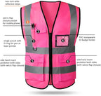 Tydon Guardian Reflective Safety Vest for Women Men High Visibility Security With Pocket Zipper Front Meet ANSI/ISEA Standard