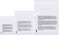 Poly Bags with Suffocation Warning 9x12", 11x14", 14x20" - Large Combo Pack of 300 (100 each size) - Clear Poly Bags by Retail Supply Co - Resealable