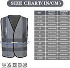 AYKRM 12 colour High visibility viz vest hi vis viz reflective work construction safety vest (XS-8XL)