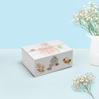 25 Pack Small Shipping Boxes 7x5x3 Inches, White Corrugated Cardboard Box for Shipping, Packing, Business, DIY