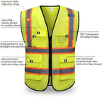 High Reflective Safety Vest for Men Women Breathable With Pocket Zipper for Build Oudoor Work Meet ANSI/ISEA Standard