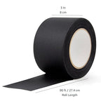 Amazon Basics No Residue, Non-Reflective Gaffers Tape - 3 inch x 90 feet, Black
