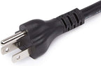 Amazon Basics Extension Cord, 6 Ft, 3 Prong Outlet Extender, Indoor Extension Cord, 13 Amps, 125V, Black
