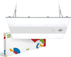 ASD LED Linear High Bay Light Fixture, Commercial Shop Lighting | Dimmable, Power Adjustable, DLC Premium, UL Listed | 100W 15000LM 5000K 100-277V | Warehouse, Garage, Workshop Lamp | White