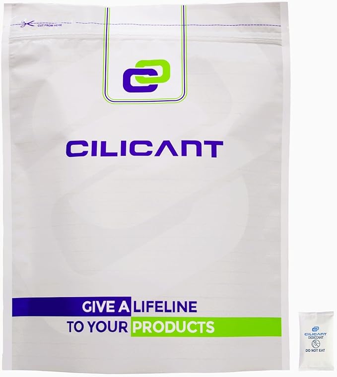 CILICAnt 10-gram Desiccant Pouches, 100 pcs Pack, Food Grade Moisture Absorbers Ideal for Packaging of Shoes, Jewelry, Leather, Clothes or Electronics, Cars - for Home or Commercial Use