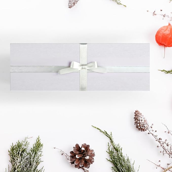 25 Pack Small Shipping Boxes 12x4x4 Inches, White Corrugated Cardboard Box for Shipping, Packing, Business, DIY