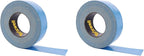 Brixwell 2 Rolls - Blue Double Coated Carpet Tape 2 Inch x 36 Yard Made in the USA