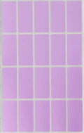 Royal Green Rectangular Colored Labels 1.57inch x 0.75 inch - Rectangle Color Code Stickers in Pastel Purple - 100 Pack