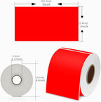 PARLAIM 3 X 5 Inch 250 Per Roll Rectangle Inventory Color Coding Labels,Roll Square Label Stickers for Home Red