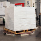 PSBM White Stretch Wrap, 1 Pack, 15 Inch x 1500 Feet, 80 Gauge, Plastic Cling Dark Color Hand Stretch Film Rolls for Packaging Moving Packing Pallets
