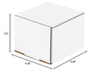 Box USA BMLR2 4 3/8"L x 4 3/8"W x 3 1/2"H, White (Pack of 50)