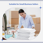 Fuxury 600 Pack 17.7x22" White Large Poly Mailers Bulk,Waterproof Mailing Envelopes for Clothing,XL Strong Adhesive Self Seal Poly Shipping Bags for Postage Return Books Small Business