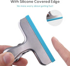 HOUSE AGAIN 8 Pack Stainless Steel Chip Bag Clips Covered with Silicone - NO More Sharp Edges - Color Coded for Food Bags - Air Tight Seal, Heavy Duty for Kitchen and Office, 3 Inches, Colorful